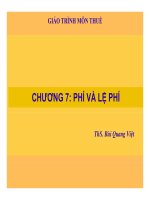 Giáo trình cung cấp những kiến thức cơ bản về thuế - phí và lệ phí