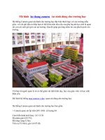 Mô hình  he thong camera  An ninh dùng cho trường học