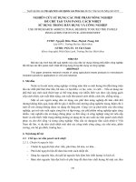 NGHIÊN CỨU SỬ DỤNG CÁC PHẾ PHẨM NÔNG NGHIỆP ĐỂ CHẾ TẠO TẤM PANEL CÁCH NHIỆT SỬ DỤNG TRONG DÂN DỤNG VÀ CÔNG NGHIỆP