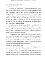 QUÁ TRÌNH THÀNH LẬP ĐẢNG