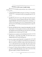 Kết luận và kiến nghị khảo sát sự tạo Mixel của một số Copolime peo-ppo-peo