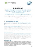 Thông báo chương trình học bổng du học của INTER  Việt nam