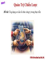 Ứng dụng cơ cấu tổ chức công ty trong thực tiễn