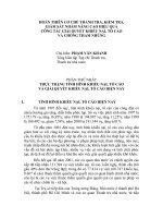 Hoàn thiện cơ ché thanh tra, kiểm tra, giám sát nhằm nâng cao hiệu quả công tác giải quyết khiếu nại, tố cáo và chống tham nhũng