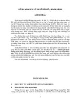 Đè án môn học lý thuyết tiền tệ- ngân hàng