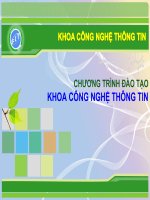 Chương trình đào tạo khoa công nghệ thông tin