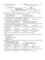 Đề kiểm  tra học kì 1: 2012-2013 môn hóa học- lớp 12