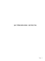 QUY TRÌNH BÁN HÀNG - NỢ PHẢI THU - Kiểm toán nội bộ