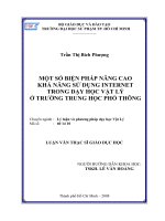 Biện pháp nâng cao khả năng sử dụng Internet