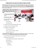 Thông báo về các khóa tập huấn kỹ năng thư viện