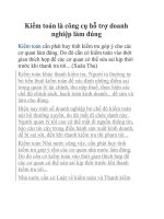 Kiểm toán là công cụ hỗ trợ doanh nghiệp làm đúng