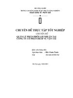 111 Quản lý phân phối lợi nhuận tại Công ty cổ phần dịch vụ vận tải (45tr)