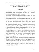 HỘI NHẬP WTO CỦA VIỆT NAM NHÌN TỪ GÓC ĐỘ  QUY LUẬT LƯỢNG ĐỔI -CHẤT ĐỔI