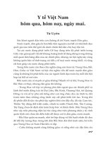 Y tế Việt Nam hôm qua, hôm nay, ngày mai