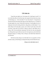 Chương 3: Phương pháp nghiên cứu và các kết quả phân tích thực trạng ước lượng và dự đoán cầu của hãng trà xanh C216