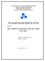 Tạo hương cho xúc xích lên men