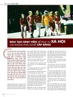 Đào tạo sinh viên để phục vụ xã hội chứ không phải chỉ để cấp bằng