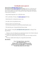 Cach lap dat camera quan sat