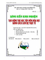 Phương pháp dạy học môn Hóa hoc