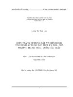 Hiện trạng sử dụng đất và biến động tình hình sử dụng đất thời kỳ 2000-2003 phường Trung Hòa - quận Cầu Giấy