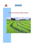 Thông tin ngành nông nghiệp