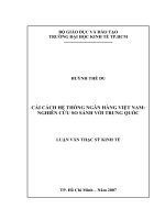 200 Cải cách hệ thống ngân hàng Việt Nam  nghiên cứu so sánh với Trung Quốc
