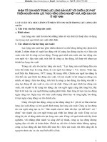 Nhân tố con người trong lực lượng sản xuất với chiến lược phát triển nguồn nhân lực theo hướng công nghiệp hóa, hiện đại hóa ở Việt Nam