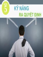 Kỹ năng ra quyết định