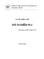 Tài liệu hướng dẫn thí nghiệm plc