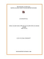 503 Nâng cao khả năng tiếp cận các nguồn vốn của doanh nghiệp vừa và nhỏ