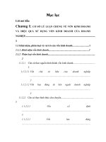 Một số biện pháp nâng cao hiệu quả sử dụng vốn kinh doanh  tại xí nghiệp dịch vụ trục vớt công trình