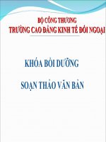 Bồi dưỡng soạn thảo văn bản