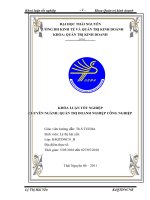 Một số giải pháp nhằm hoàn thiện công tác quản lý nguyên vật liệu tại công ty Việt Bắc