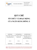 QUY CHE TO CHUC VA HOAT DONG CUA NGAN HANG DONG A