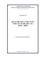 QUAN HỆ GIỮA VIỆT NAM  VỚI CÁC NƯỚC BẮC ÂU  (1969 – 2005)