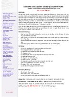 Nâng cao năng lực cho cán bộ quản lí cấp trung