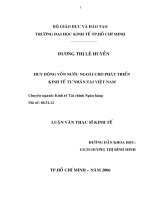 384 Huy động vốn nước ngoài cho phát triển kinh tế tư nhân tại Việt Nam