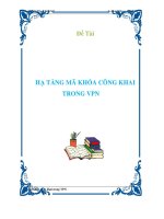 Đồ án  HẠ TẦNG MÃ KHÓA CÔNG KHAI TRONG VPN