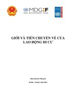 Giới và tiền chuyển về của Lao động di cư