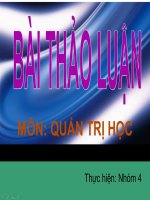 Bài thảo luận