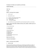 Ứng dụng các kỹ thuật array trong lĩnh vực môi trường