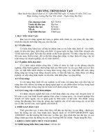 Chương trình đào tạo ngành kết toán - ĐH Tài chính ngân hang