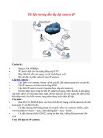 Tài liệu hướng dẫn bạn lắp đặt camera IP