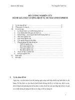 Đánh giá chất lượng dịch vụ xe mai linh EXPRESS