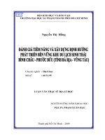 Đánh giá tiềm năng và xây dựng định hướng phát triển bền vững khu du lịch sinh thái Bình Châu - Phước Bửu