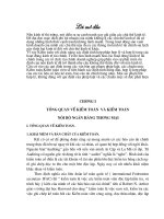 261 Tổng quan về kiểm toán và kiểm toán nội bộ Ngân hàng Thương mại 