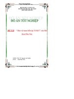 Đồ án tốt nghiệp bảo vệ rơle trạm biến điện