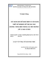 Xây dựng website hỗ trợ dạy học chương dòng điện trong các môi trường