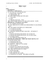 Thiết kế tháp chưng cất hệ acid axetic