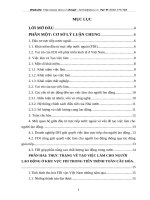 Đầu tư trực tiếp nước ngoài với vấn đề tạo việc làm cho người lao động Việt Nam trong tiến trình toàn cầu hóa